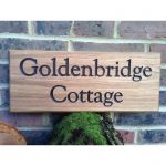 Wooden House Sign - Two Line